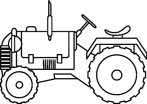 Tractor Drawing For Kid