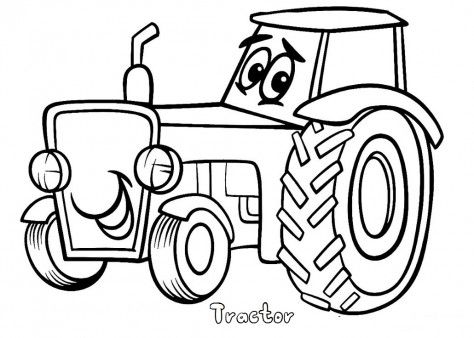 474x338 Print Out Tractor Coloring Pages