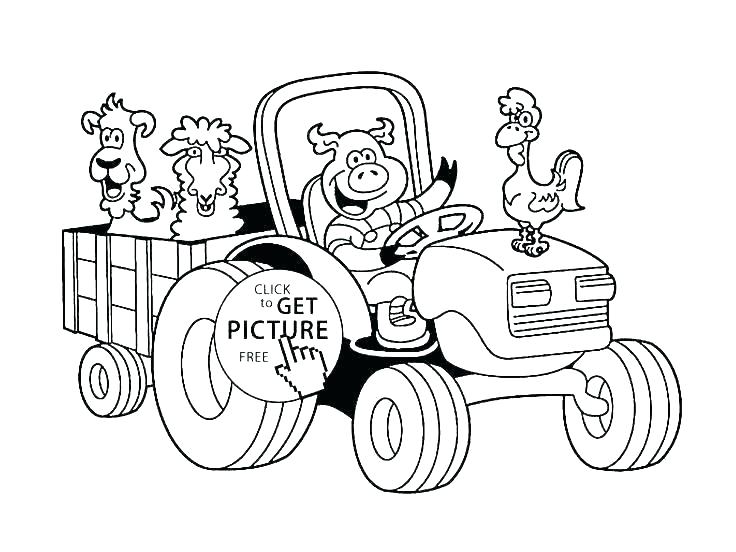 736x552 Free Tractor Coloring Pages Lali