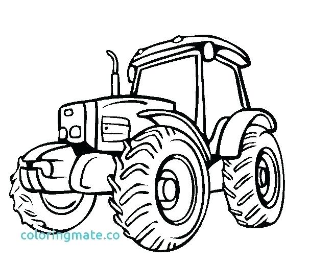 605x517 Tractor Drawing For Kids