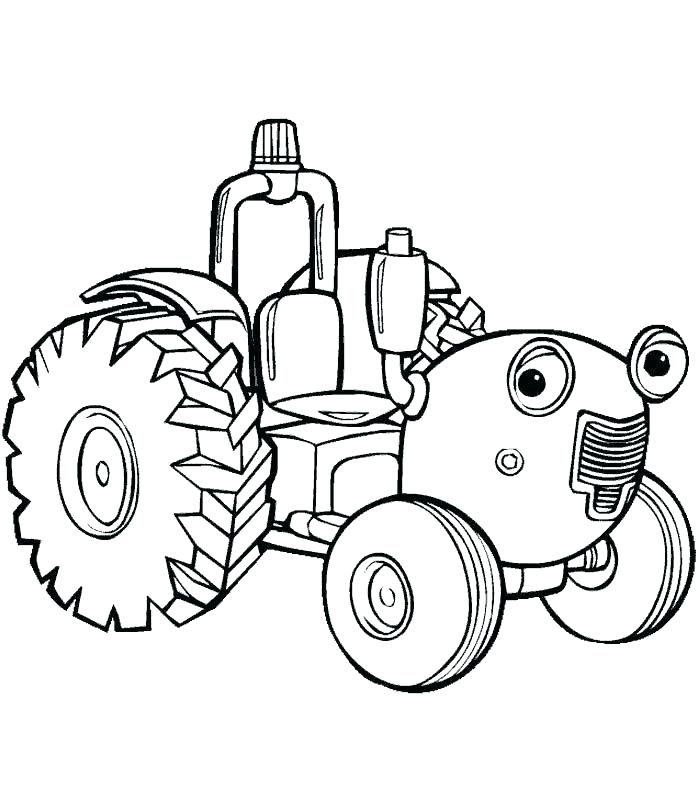 700x800 International Tractor Coloring Pages Combine Coloring