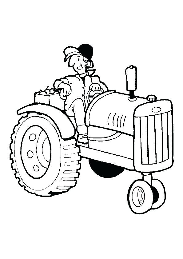 595x842 Tractor Coloring Book