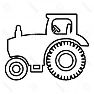 300x300 Photostock Vector Tractor Icon Outline Style Arenawp
