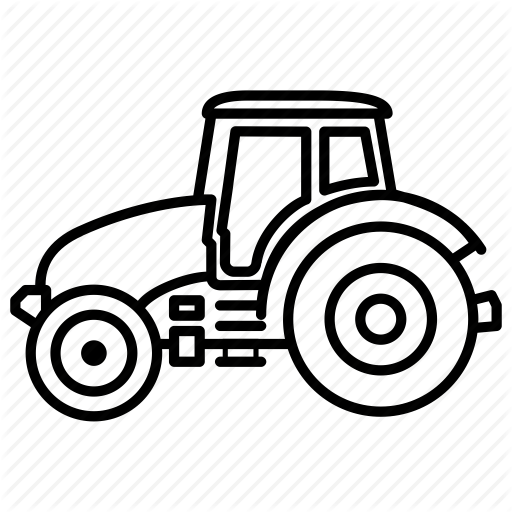 512x512 Agriculture, Farm Tractor, Tractor, Transportation Icon