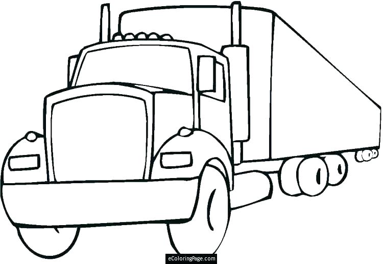 Tractor Trailer Drawing | Free download on ClipArtMag