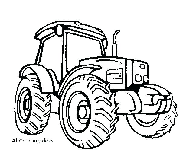 605x517 Tractor Coloring Sheet
