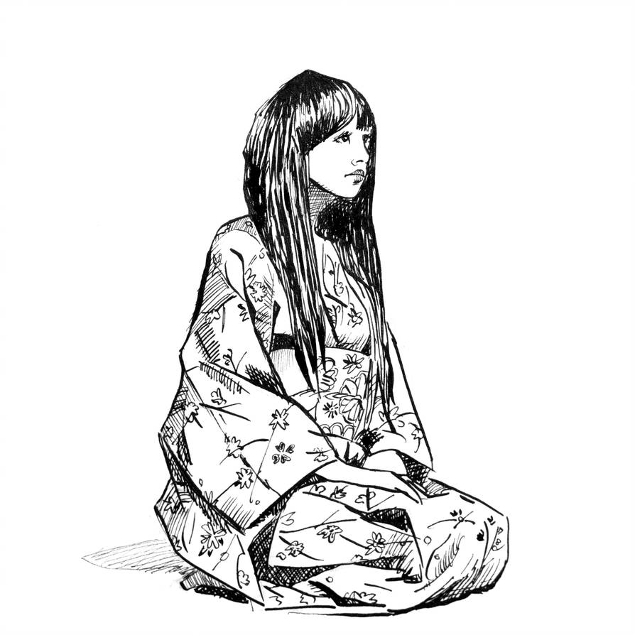 894x894 Geisha In Kimono