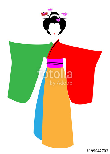 357x500 Portrait Of Japanese Or Asian Girl, Traditional Style