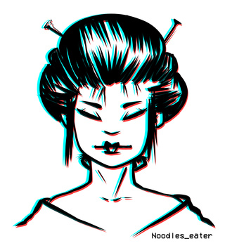 320x353 geisha drawings on paigeeworld pictures of geisha