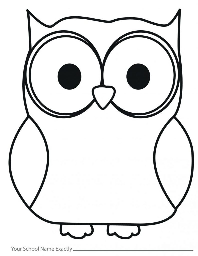 791x1024 Collection Of 'owl Drawing Outline' Download More Than Images