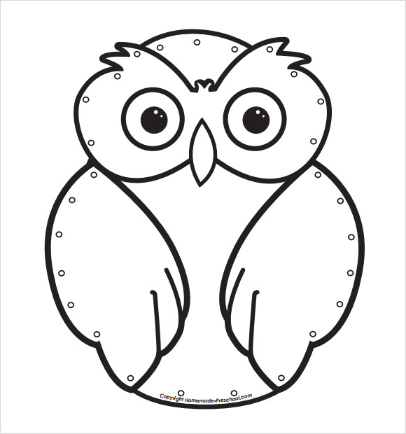 580x620 Sample Owl Template