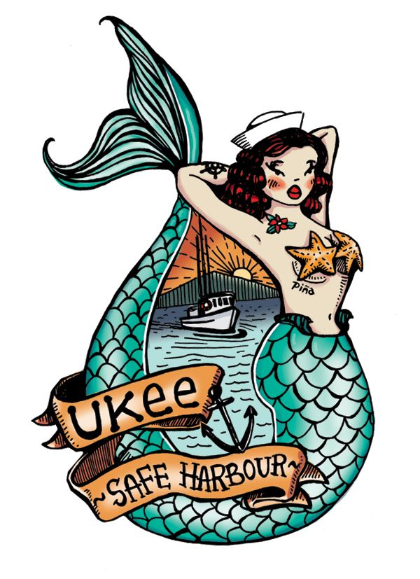 600x827 Mermaidtattoocolour Web Seas Tattoo Drawings, Traditional