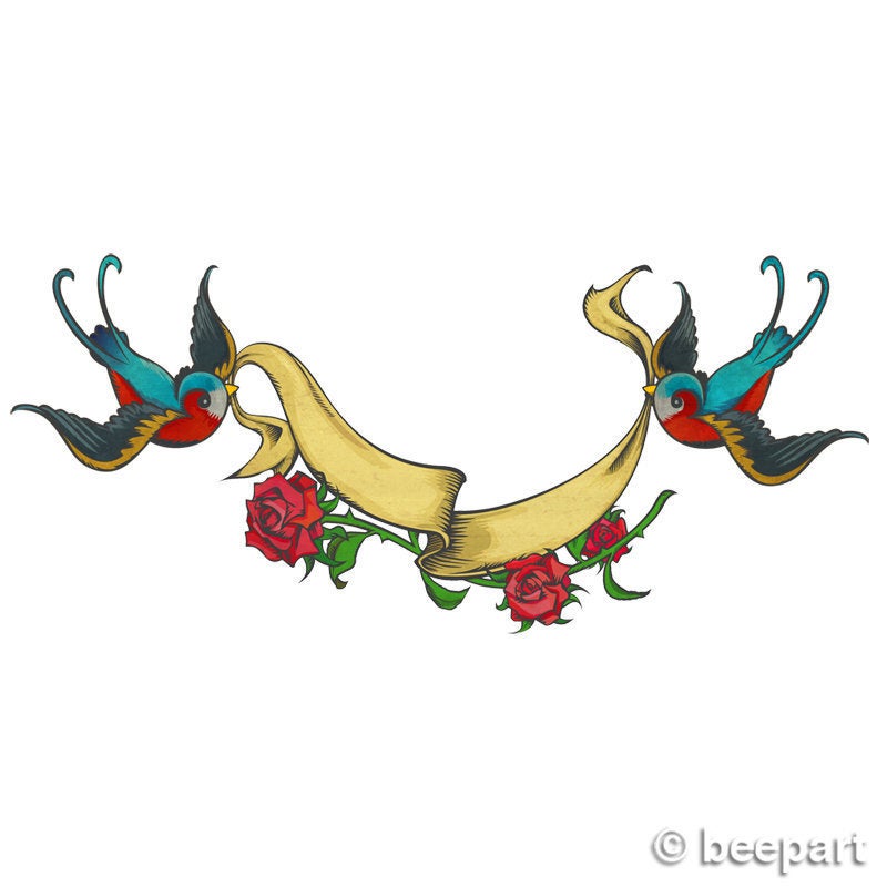 800x800 Traditional Swallow Tattoo Clip Art, Royalty Free Tattoo Art