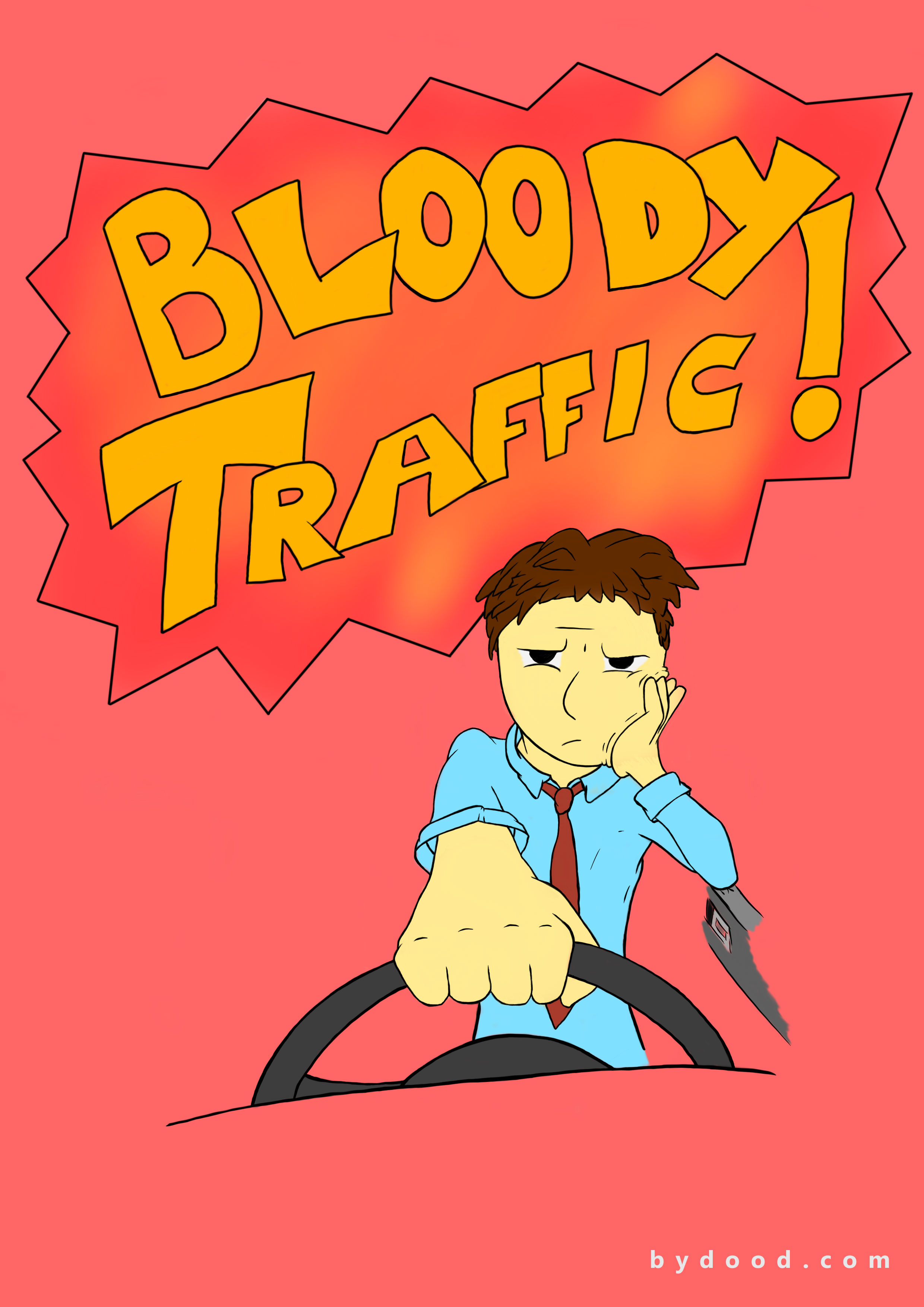 2480x3508 Drawing Bloody Traffic!