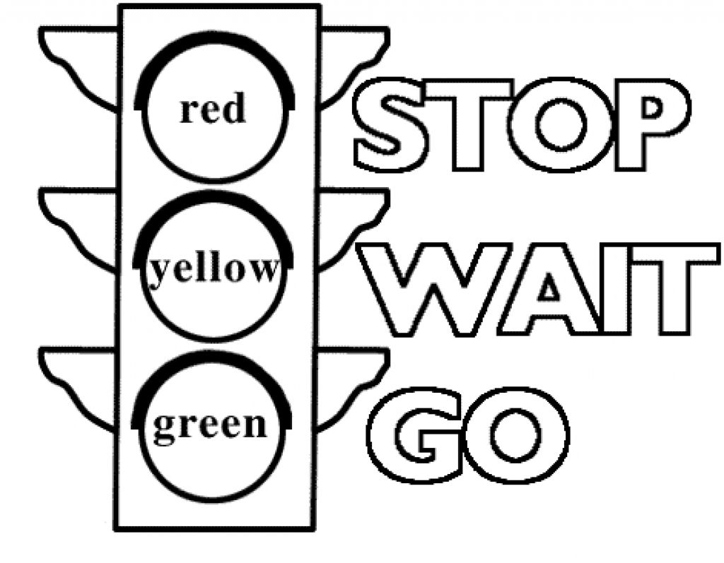1024x797 How To Draw Traffic Lights Learn Drawing For Kids With Coloring