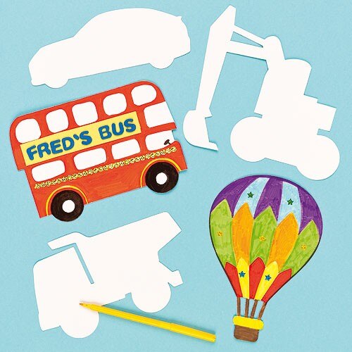 500x500 paint unfinished traffic vehicle cardboard paper kids