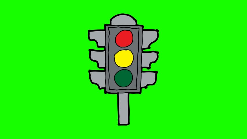 852x480 Street Light Doodle Stock Video Footage