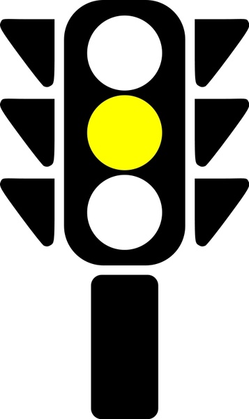 357x600 traffic semaphore yellow light free vector in open office drawing