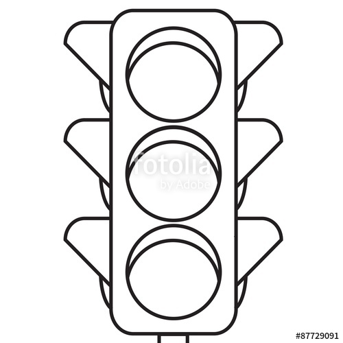 500x500 Traffic Lights Outline Stock Photo And Royalty Free Images
