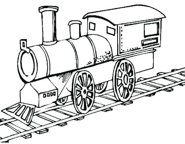 600x468 Old Trains Coloring Pages Sketch Steam Train Drawing Pictures
