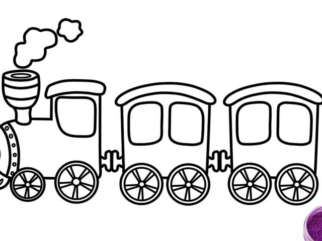 640x480 Train Drawing For Kids