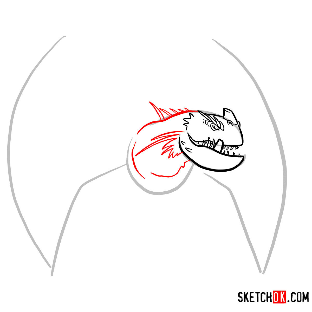 1200x1200 How To Draw The Snow Wraith Dragon How To Train Your Dragon