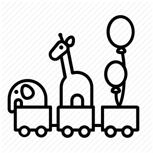 512x512 Children, Kids, Kids Toys, Kindergarten, Play, Toys, Train Toy Icon