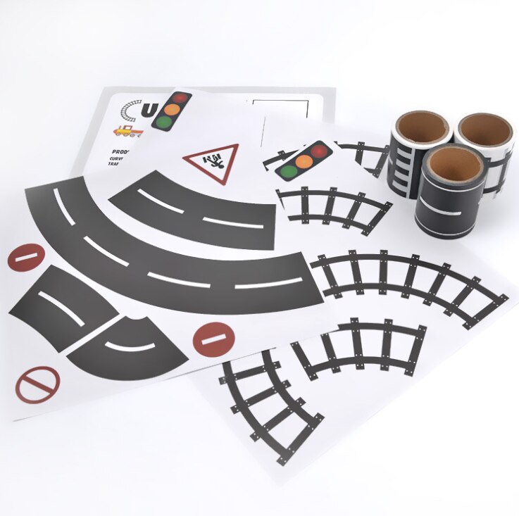 737x733 Children Diy Road Train Railway Track Traffic Toys Indoor Toys