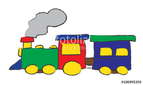 500x298 Short Train Drawing Stock Image And Royalty Free Vector