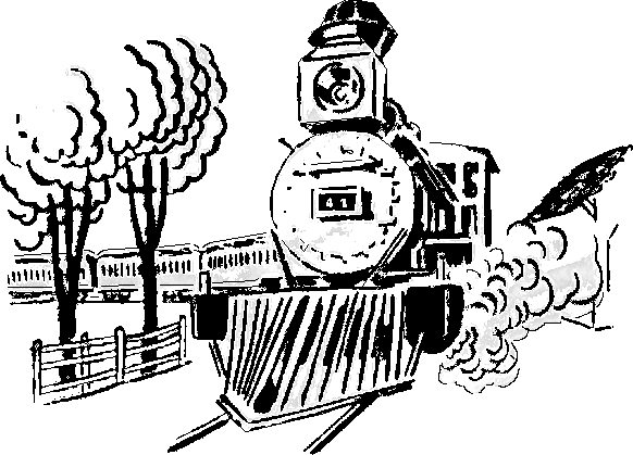 582x419 Drawing Train Classic, Picture