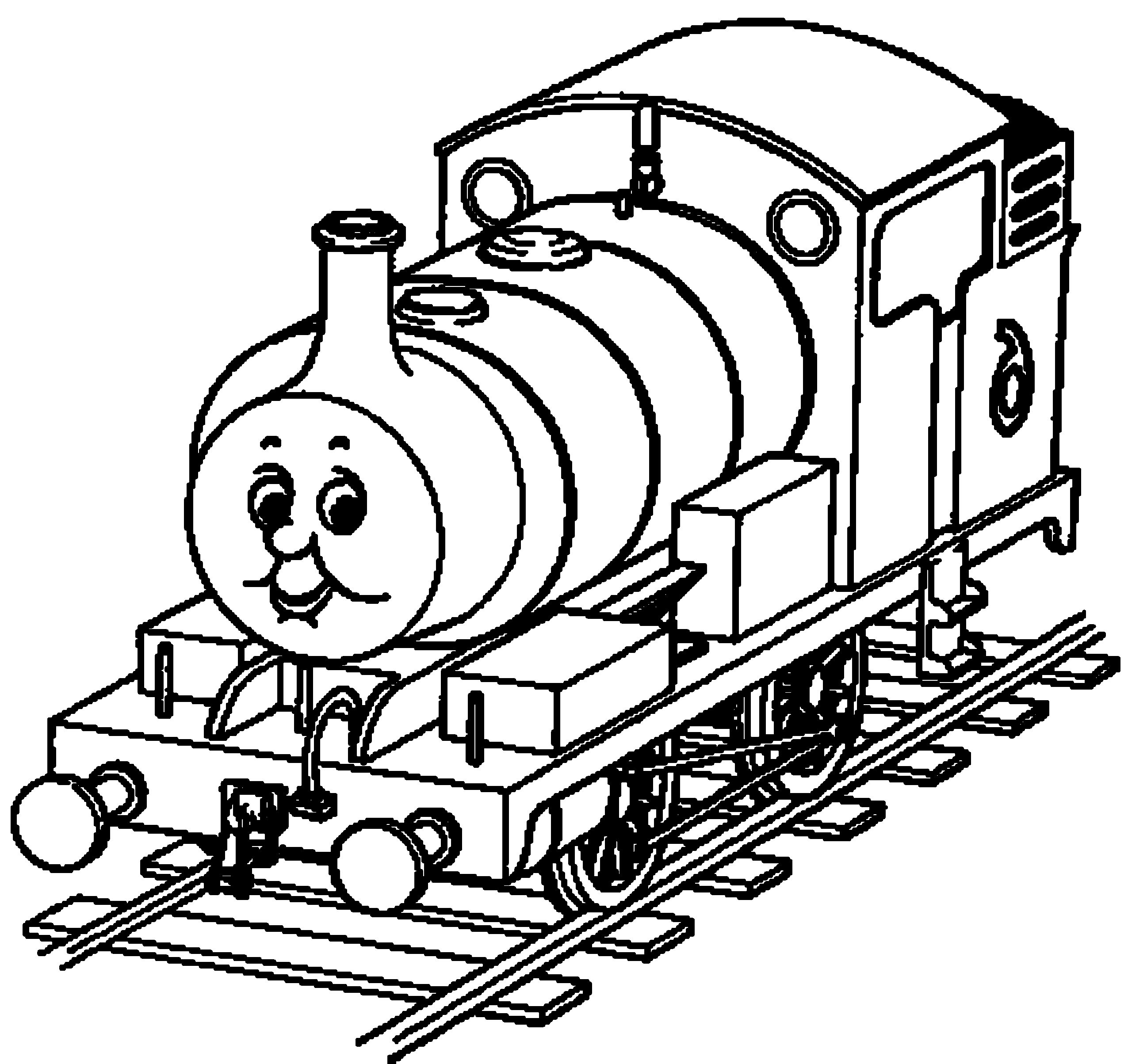 2551x2407 Charming Thomas Train Coloring Pages Printable The Diesel Engines