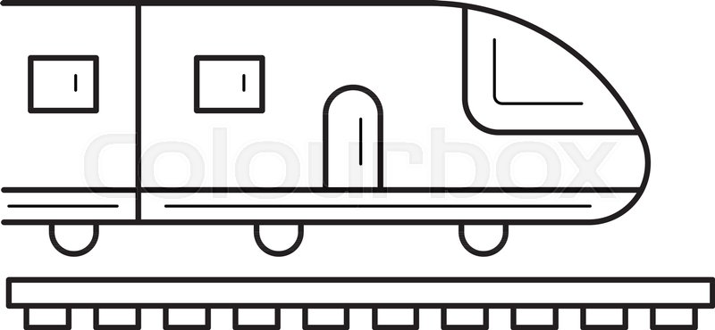 800x370 Journey Subway Train Train Vector Line Stock Vector Colourbox
