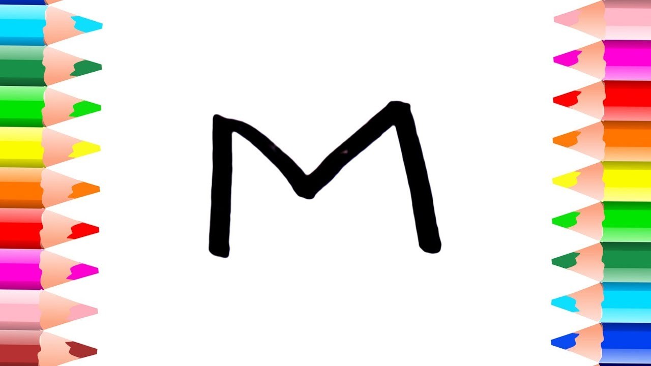 1280x720 Easy Drawing Online ! How To Draw Cute Cat Puppy From Letter M