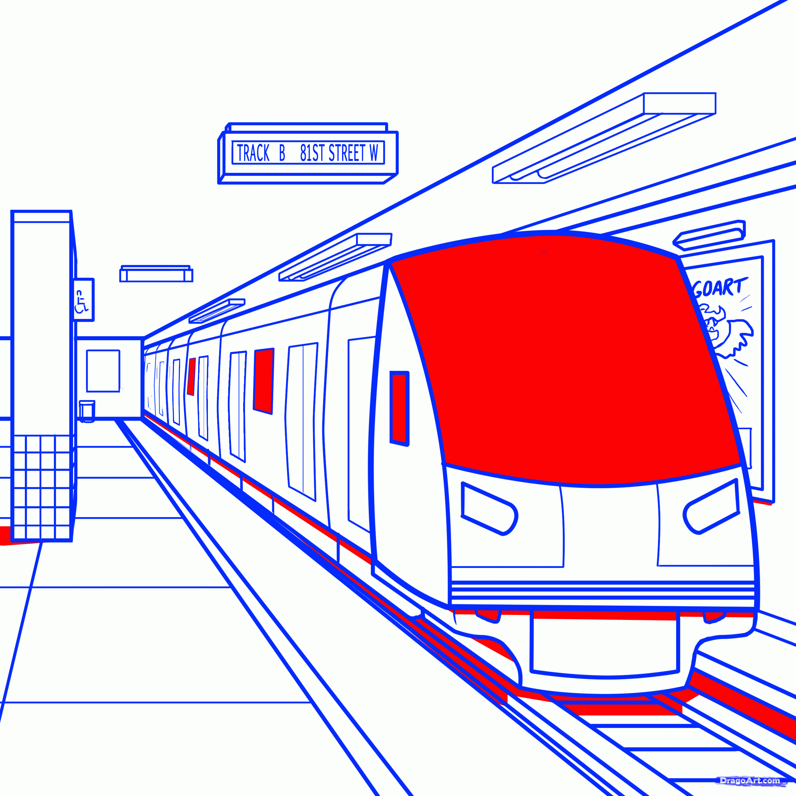 2550x2550 how to draw a subway, subway train, step