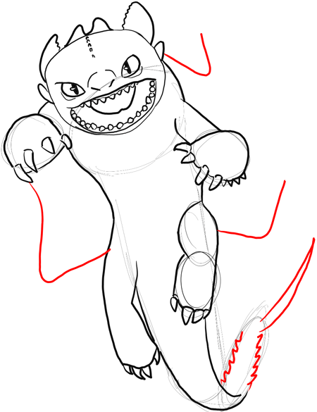 450x585 How To Draw Toothless Night Fury Dragon From How To Train Your