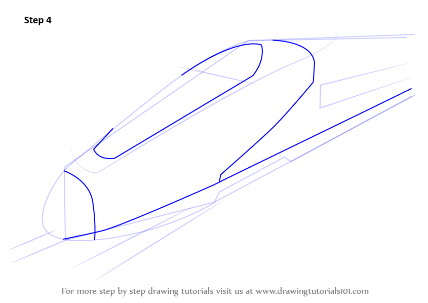 845x598 Learn How To Draw A High Speed Electric Train
