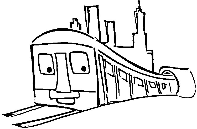 750x491 Perspective Drawing Train