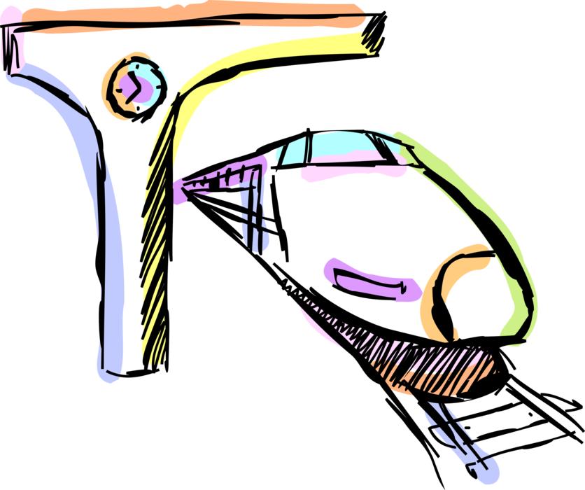 836x700 Railway Train Engine Arrives