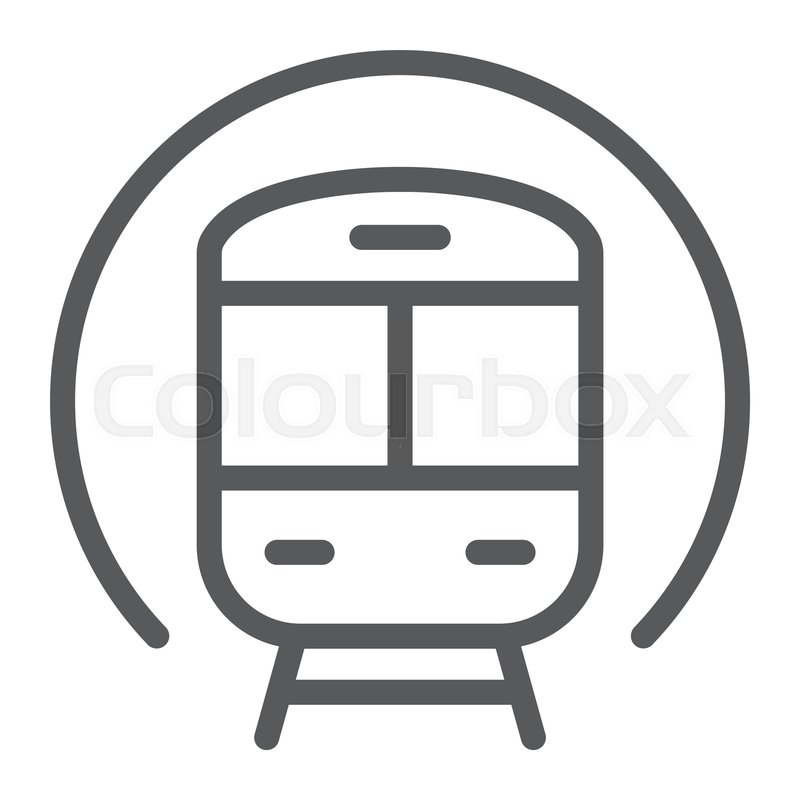 800x800 Train Line Icon, Railway And Travel, Stock Vector Colourbox