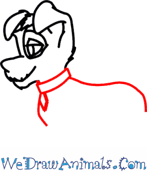 300x350 How To Draw Scamp From Lady And The Tramp