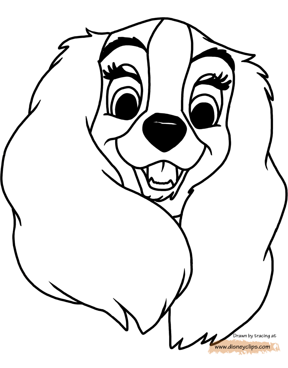 1000x1278 Lady And The Tramp Coloring Pages