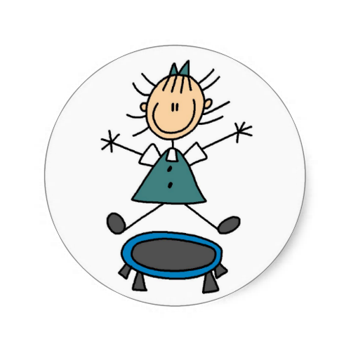 500x500 Trampoline Stick Figure Stickers Sticker Stick