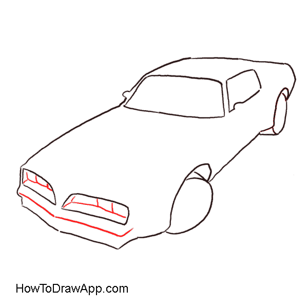 600x600 How To Draw A Pontiac Firebird Trans Am In Easy Steps