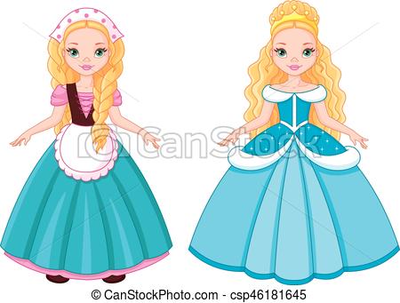 450x341 Cinderella Before And After Transformation Vector