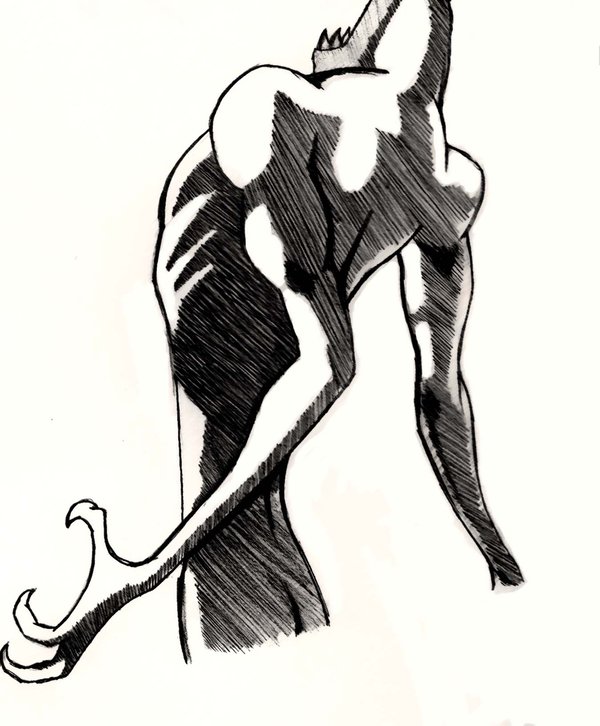 600x726 Alien Drawing Space Jam For Free Download