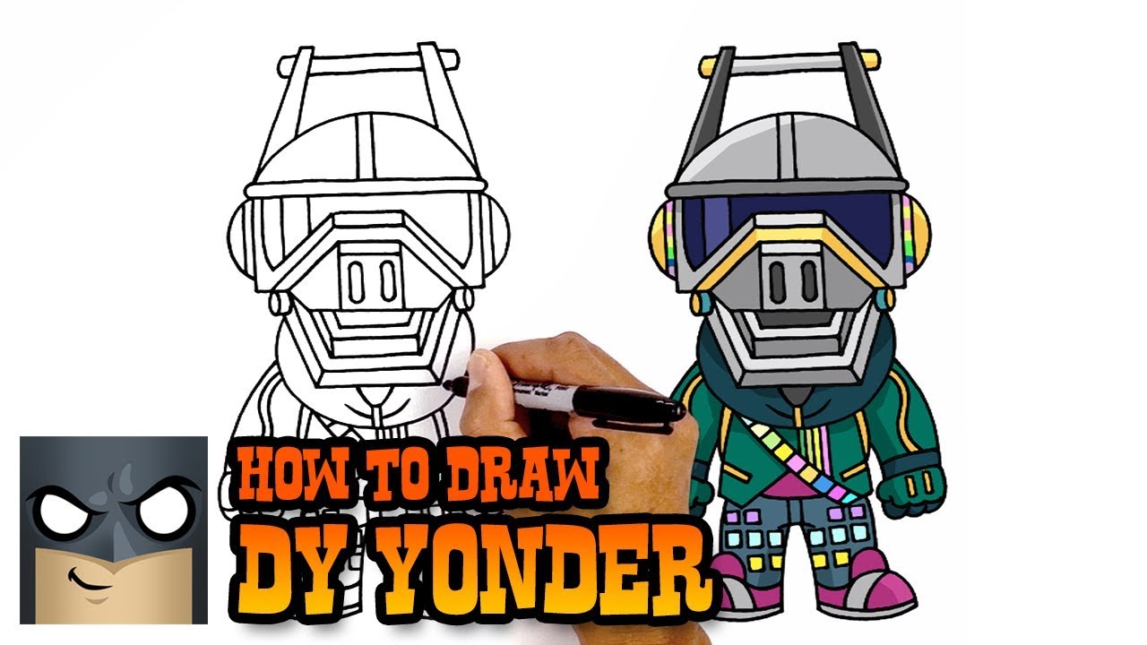 1280x720 How To Draw Fortnite Dj Yonder