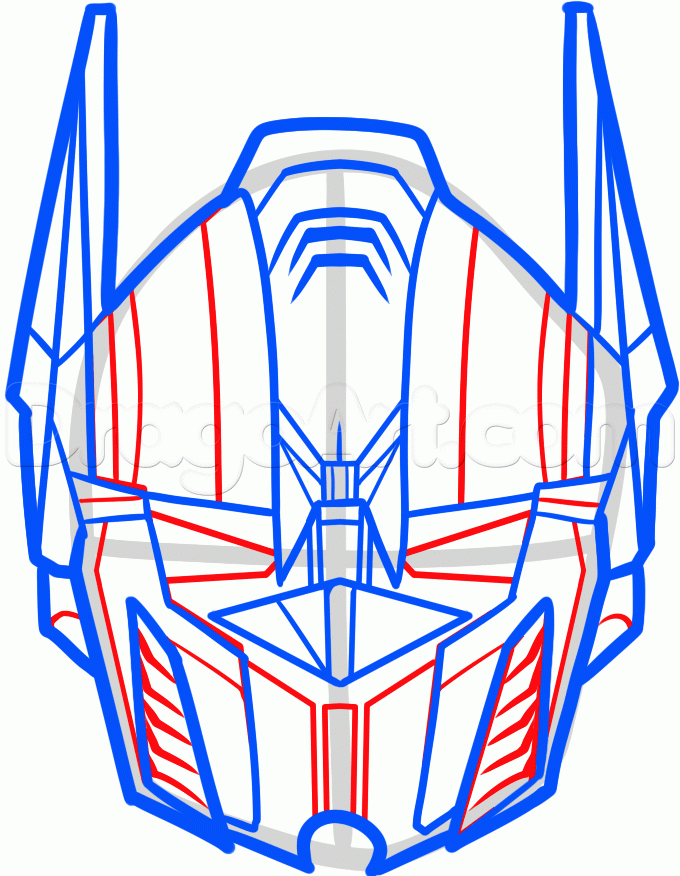 680x876 How To Draw Optimus Prime Easy, Step