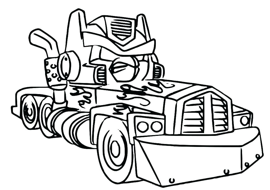 1024x723 Transformers Optimus Prime Coloring Pages