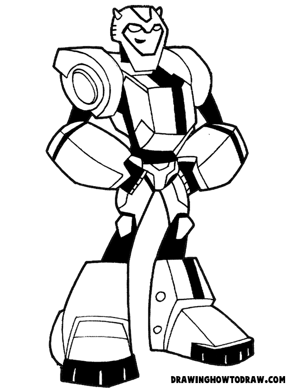 597x786 How To Draw Bumblebee From Transformers With Step