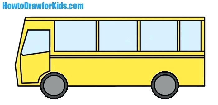 700x337 How To Draw Bus Step